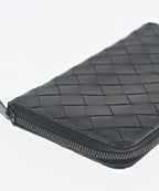 Bottega Veneta Intrecciato Round Zip Wallet Coin Purse — view 8