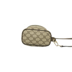 Gucci Vintage Sherry Line GG Logo Pattern Leather Shoulder Bag Pochette Brown — view 6