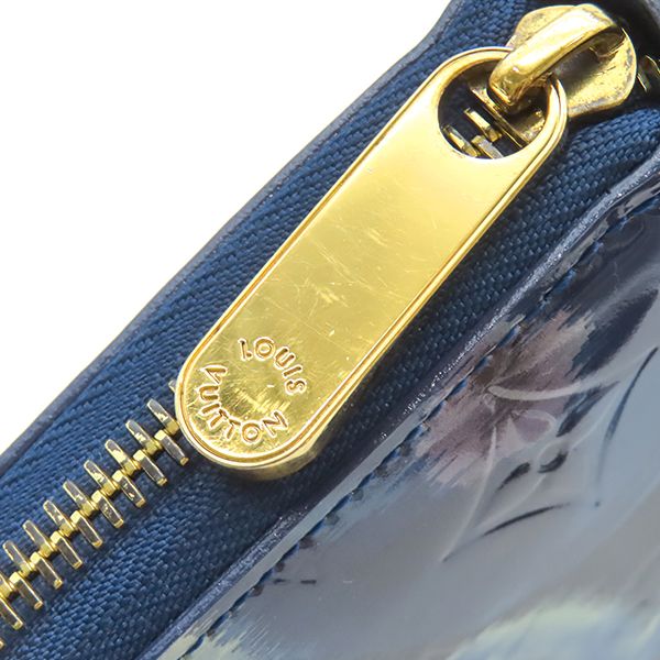 Louis Vuitton Wallet Ikat Flower Zippy Monogram Vernis Grand Blue Gold Floral — view 5