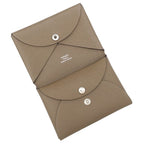 Hermes Card Case Calvi Duo Veau Epsom Etoupe Silver Fragment — view 8