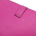 Hermes Wallet Bearn Soufflet Chevre Mysore Magnolia Silver Purple Bifold — view 7