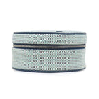 Hermes Pouch Evasion Toile H Agneau Milo Marine Silver Blue Navy H Round — view 3