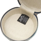 Hermes Pouch Evasion Toile H Agneau Milo Marine Silver Blue Navy H Round — view 6
