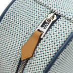 Hermes Pouch Evasion Toile H Agneau Milo Marine Silver Blue Navy H Round — view 5