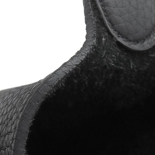 Hermes Handbag Picotin Lock MM 22 Taurillon Clemence Black Silver — view 8