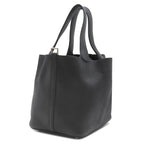 Hermes Handbag Picotin Lock MM 22 Taurillon Clemence Black Silver — view 2