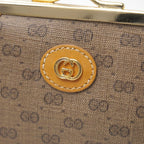 Gucci Vintage Coin Purse GG Kiss Lock Leather — view 4