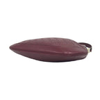 Gucci Guccissima B Logo Stamp Leather Semi Hobo Wine Red — view 8