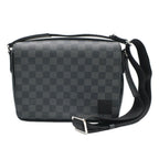 Louis Vuitton District PM Black Damier Graphite Canvas Silver