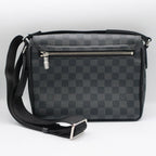 Louis Vuitton District PM Black Damier Graphite Canvas Silver — view 2