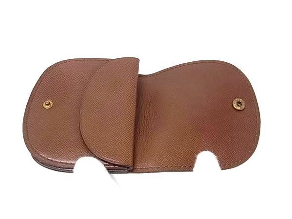 Louis Vuitton Coin Purse Monogram Porte Monnaie Guse Brown Leather — view 3