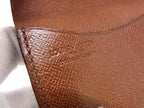 Louis Vuitton Coin Purse Monogram Porte Monnaie Guse Brown Leather — view 6
