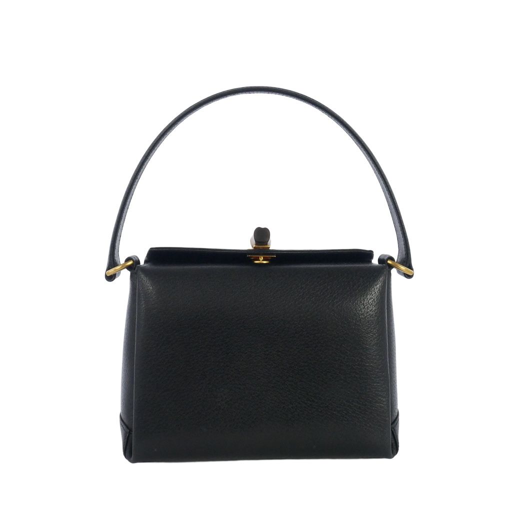 Gucci Vintage Bamboo Turnlock Mini Handbag Black — view 2