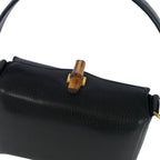 Gucci Vintage Bamboo Turnlock Mini Handbag Black — view 4