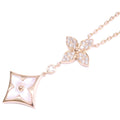 Louis Vuitton Mother of Pearl Diamond Pendant Star Blossom