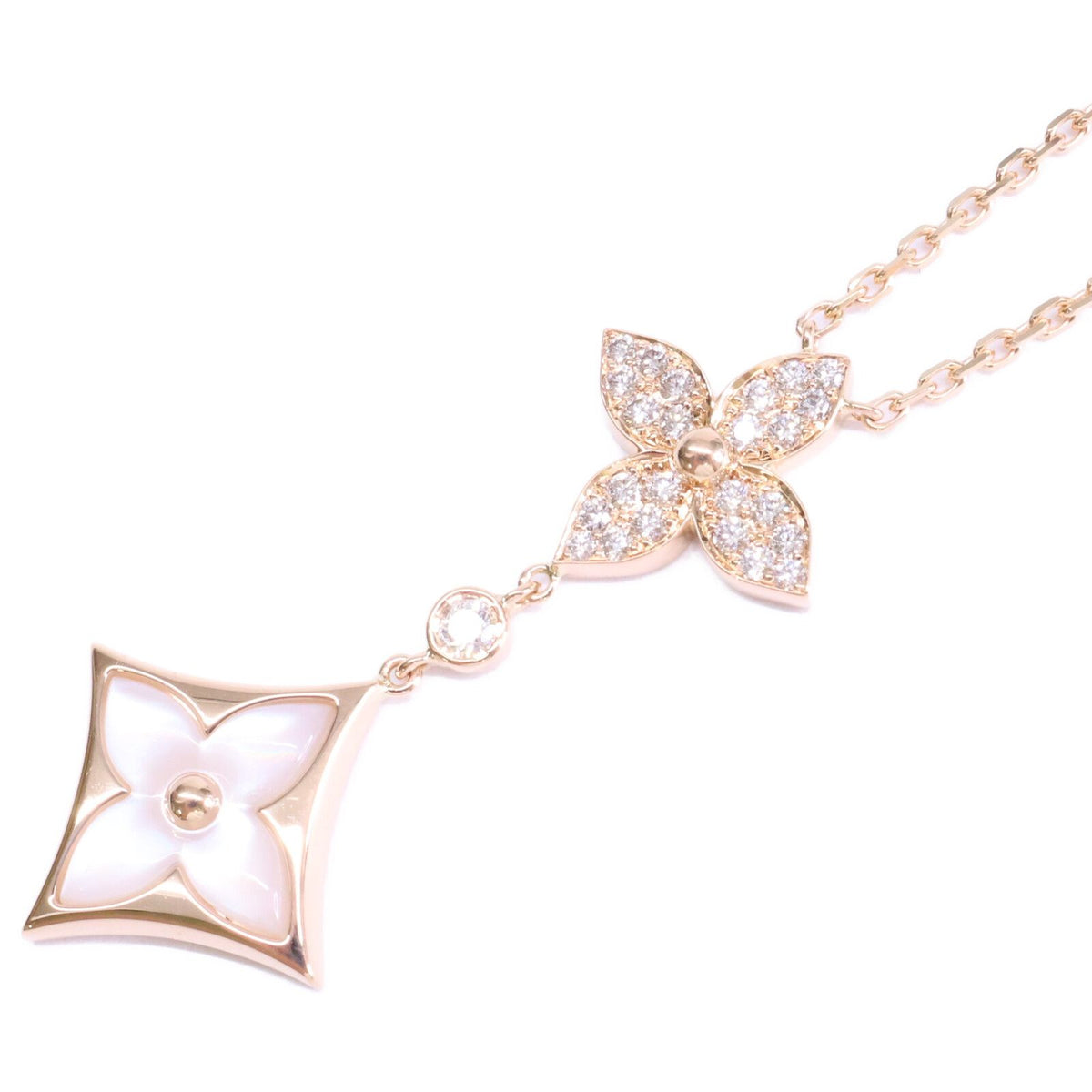 Louis Vuitton Mother of Pearl Diamond Pendant Star Blossom