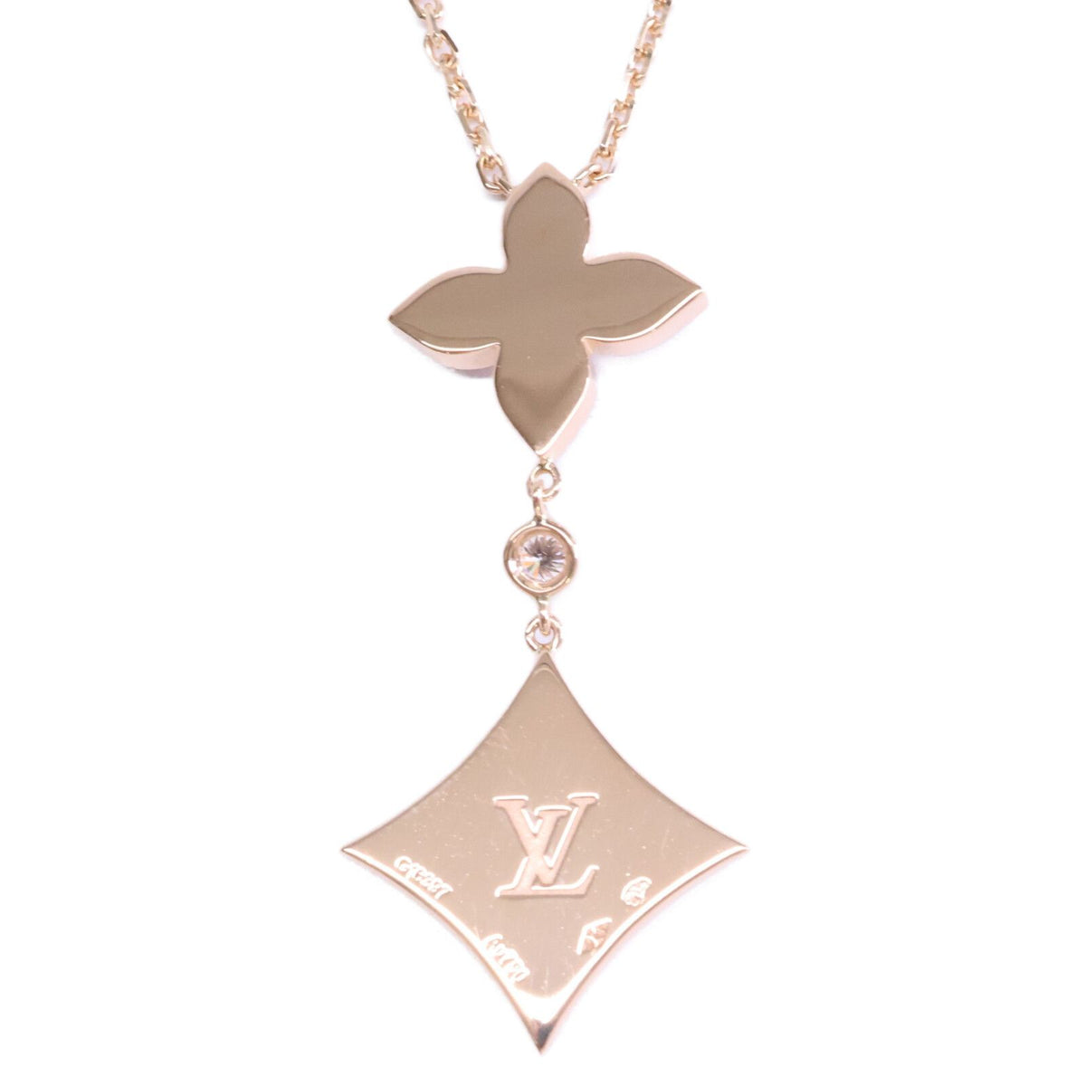 Louis Vuitton Mother of Pearl Diamond Pendant Star Blossom — view 5