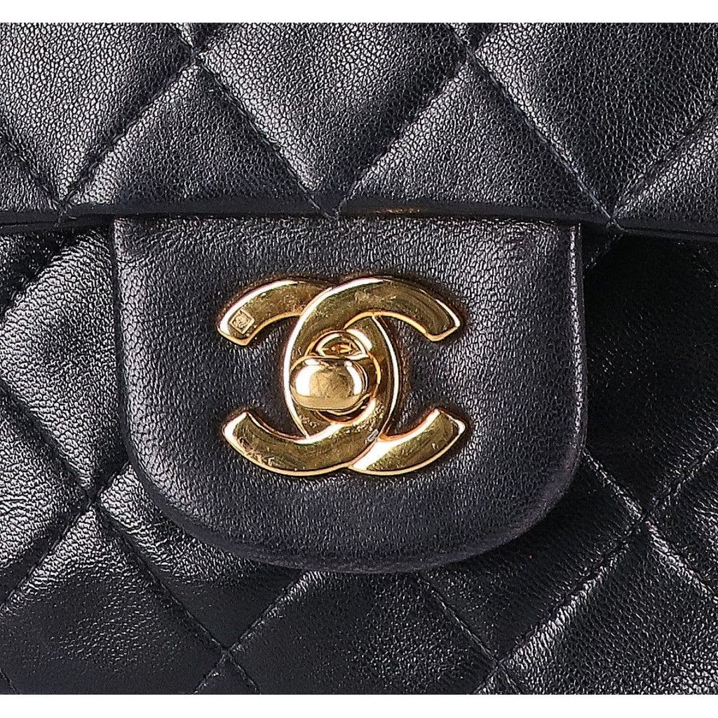 Chanel Lambskin Double Flap Bag Quilted 25 Chain — view 6
