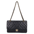 Chanel Lambskin Double Flap Bag Quilted 25 Chain