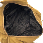 Prada Vintage Quilted Nylon Chain Shoulder Bag Yellow — view 6
