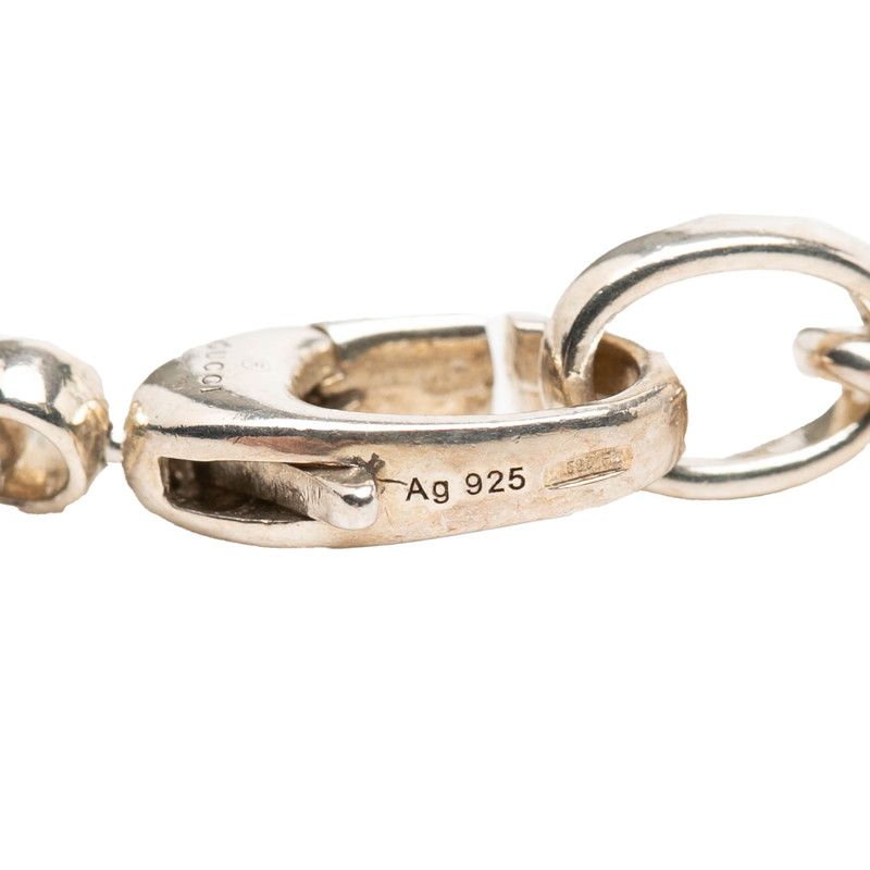 Gucci Chain GG Logo Pendant Silver — view 3