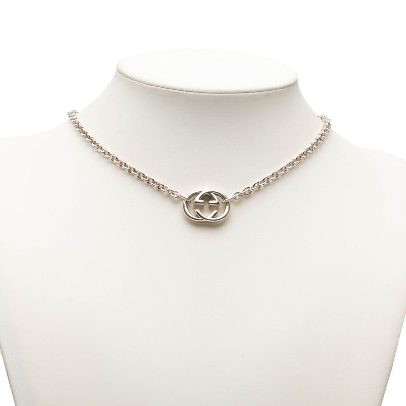 Gucci Chain GG Logo Pendant Silver — view 6