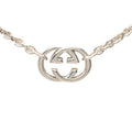Gucci Chain GG Logo Pendant Silver