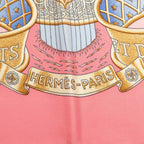 Hermes Carre 90 Europe Scarf Pink Multicolor Silk — view 6