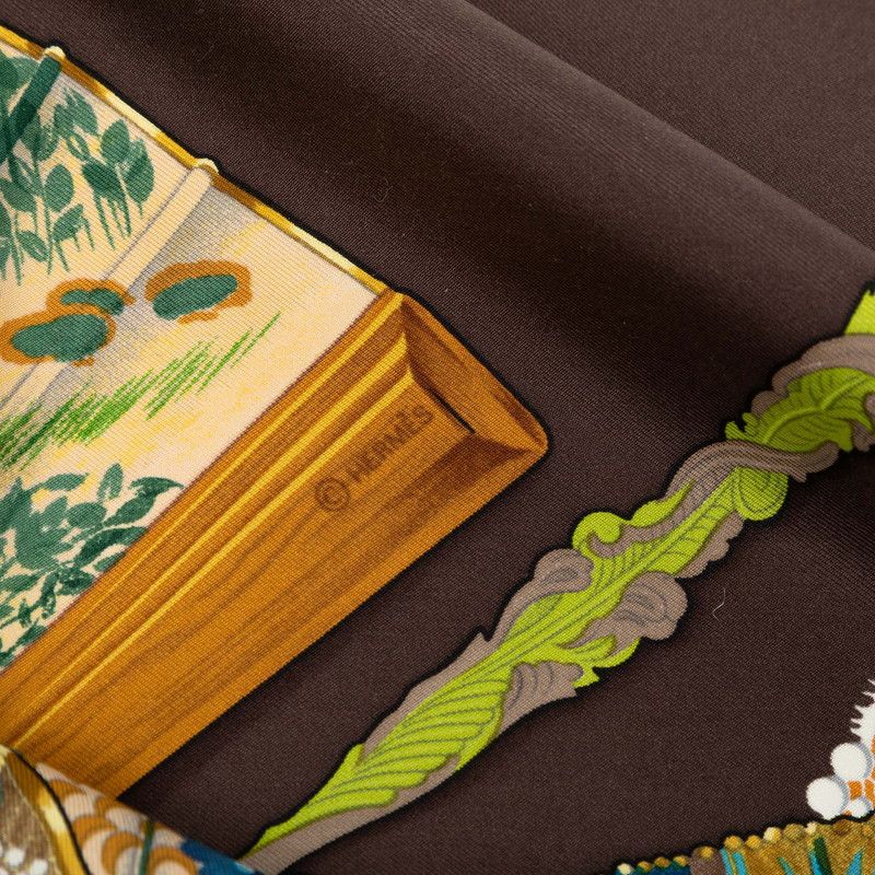 Hermes Carre 90 Brise de Charme Enchanting Breeze Scarf Large Multicolor Silk — view 5