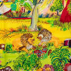 Hermes Carre 90 Nuba Mountain Scarf Multicolor Silk — view 2