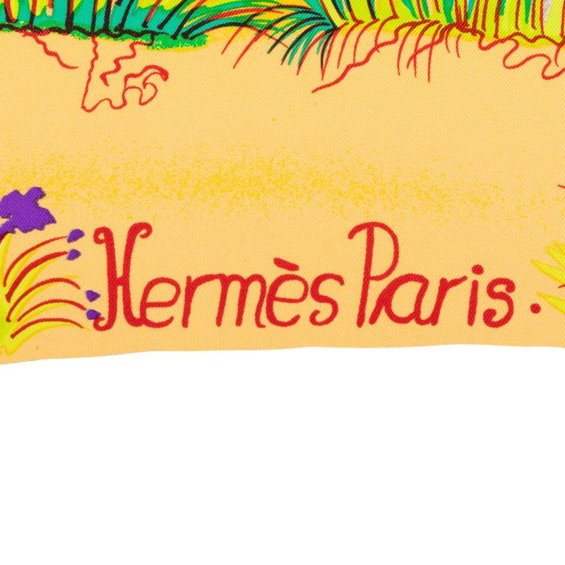Hermes Carre 90 Nuba Mountain Scarf Multicolor Silk — view 3