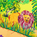 Hermes Carre 90 Nuba Mountain Scarf Multicolor Silk — view 5