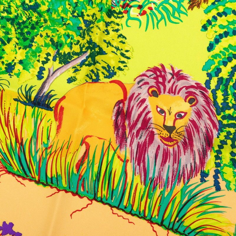 Hermes Carre 90 Nuba Mountain Scarf Multicolor Silk — view 5