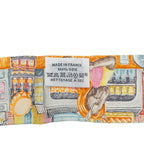 Hermes Twilly City of Light Scarf Orange Multicolor Silk — view 5