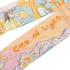 Hermes Twilly City of Light Scarf Orange Multicolor Silk — view 2
