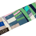 Hermes Twilly New Astrology Astrologie Nouvelle Scarf Green Multicolor Silk — view 2