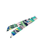 Hermes Twilly New Astrology Astrologie Nouvelle Scarf Green Multicolor Silk