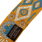 Hermes Twilly Kelly en Perles Scarf Brown Yellow Earth Color Silk — view 4