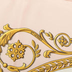 Hermes Carre 90 Walk to Longchamps la Promenade de Scarf Pink Multicolor Silk — view 4