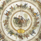 Hermes Carre 90 Walk to Longchamps la Promenade de Scarf Pink Multicolor Silk — view 2