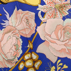 Hermes Carre 90 Fleurs Et Raisins Grape Flower Scarf Purple Multicolor Silk — view 3