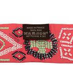 Hermes Twilly Kelly en Perles Scarf Pink Silk — view 3