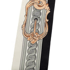 Hermes Twilly Bride de Cour Scarf Gray White Black Silk — view 4