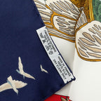 Hermes Carre 90 Atlantis L'atlantide Scarf Navy Multicolor Silk — view 7