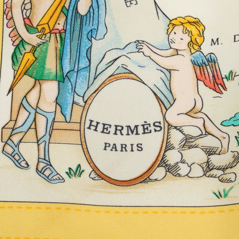 Hermes Carre 90 Costumes Civils Actuels Modern Citizen Scarf Navy Multicolor — view 4