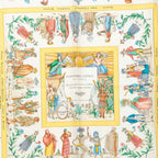Hermes Carre 90 Costumes Civils Actuels Modern Citizen Scarf Navy Multicolor — view 2