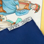Hermes Carre 90 Costumes Civils Actuels Modern Citizen Scarf Navy Multicolor — view 7