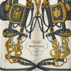 Hermes Carre 90 Brides de Gala Ceremonial Bridle Scarf Pink Multicolor Silk — view 2