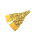 Hermes Ascot Tie Scarf Yellow Blue Silk