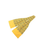 Hermes Ascot Tie Scarf Yellow Blue Silk — view 3